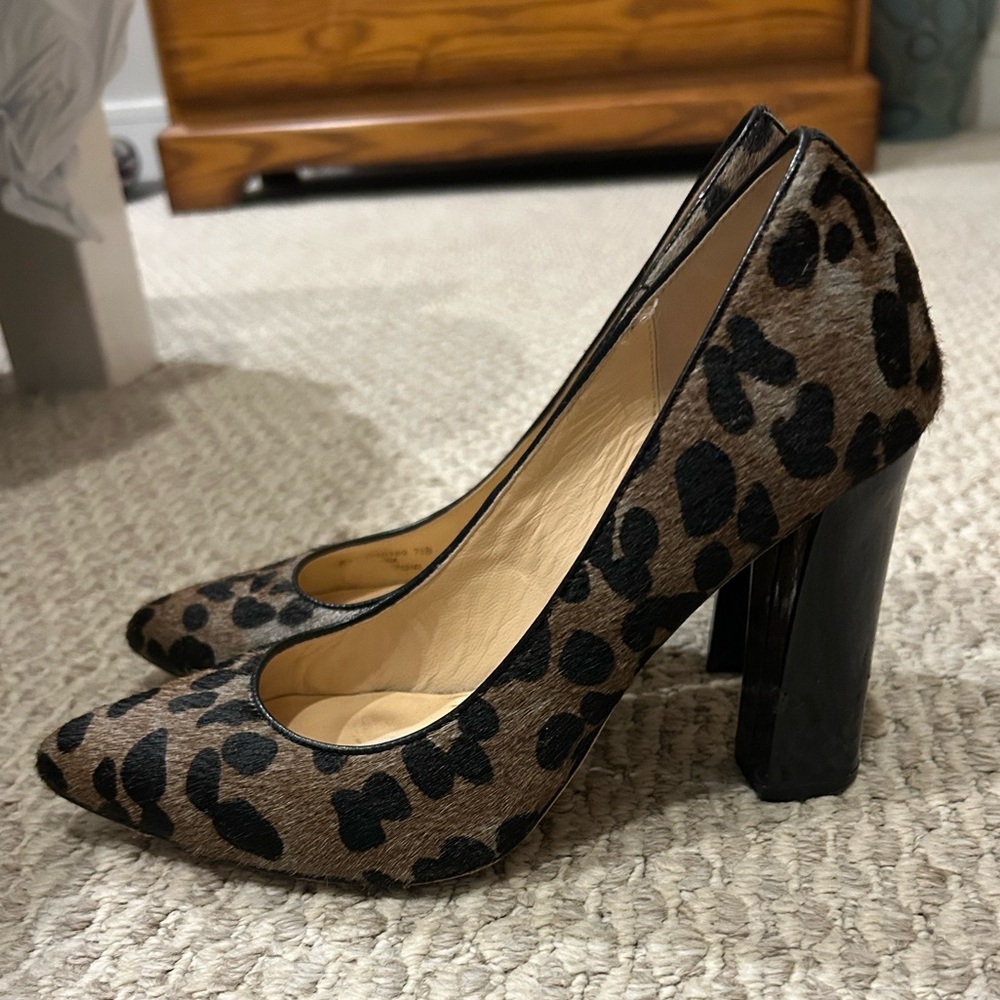 Cole Haan leopard print heel